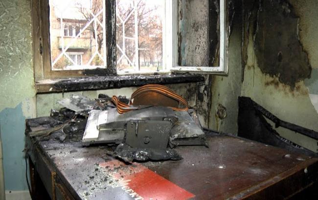 У Сумах підпалили центр допомоги українським бійцям