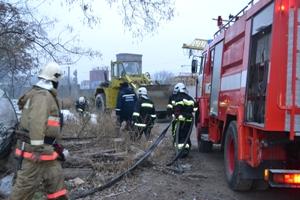 В Одессе горел фосфатный завод