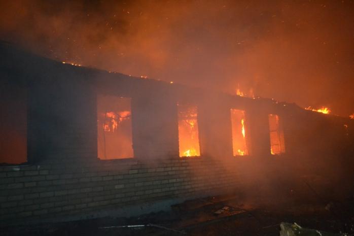 В Одесской области сгорела казарма (ФОТО)