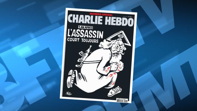 В годовщину нападения на редакцию Charlie Hebdo журнал выйдет с карикатурой на бога (ФОТО)