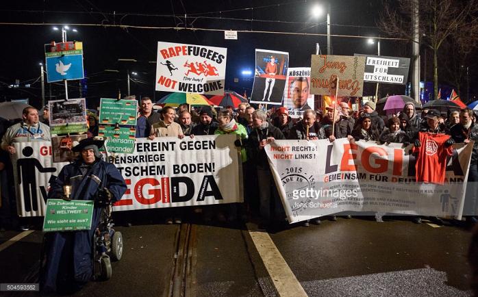 В Лейпциге прошел масштабный марш против мигрантов
