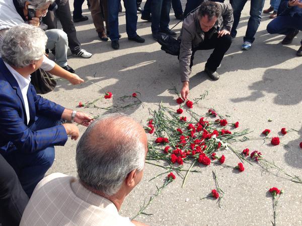 Место теракта в Анкаре 10 октября