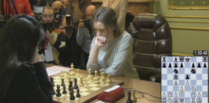 Украинка Музычук проиграла вторую партию финала ЧМ по шахматам