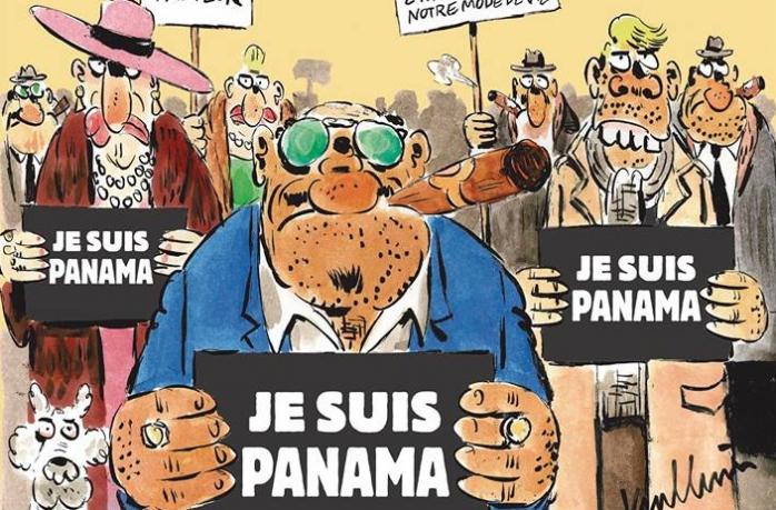 Панамські офшори стали головною темою нової карикатури Charlie Hebdo (ФОТО)
