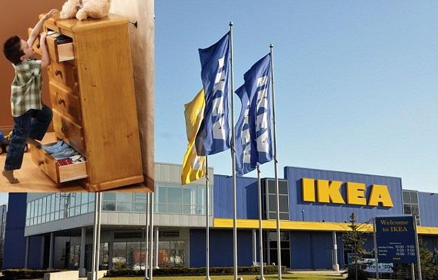 IKEA відкликає 27 млн комодів після загибелі трьох дітей