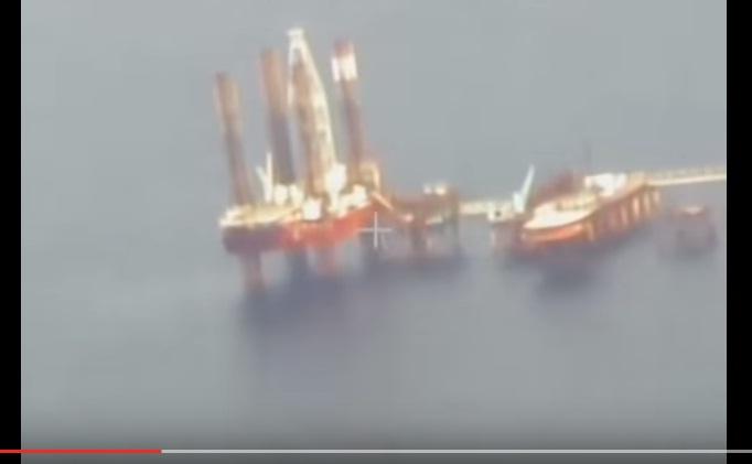 Буровые платформы под флагом РФ обнаружены возле украинских месторождений в море (ВИДЕО)