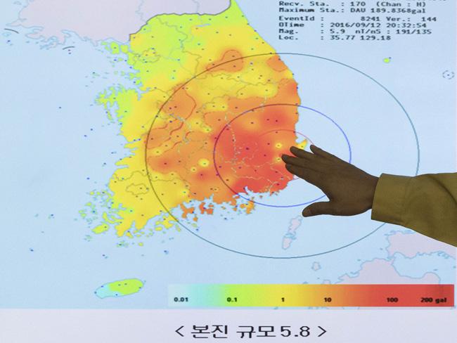 В Южной Корее произошло рекордное по мощности землетрясение (ФОТО)