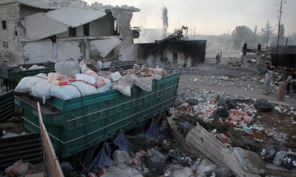 ООН решила временно прекратить поставки гумпомощи в Сирию (ФОТО)