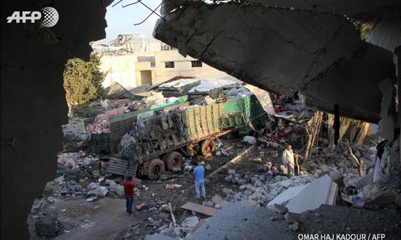 Жертвами обстрела гумконвоя в Сирии стали 20 мирных жителей
