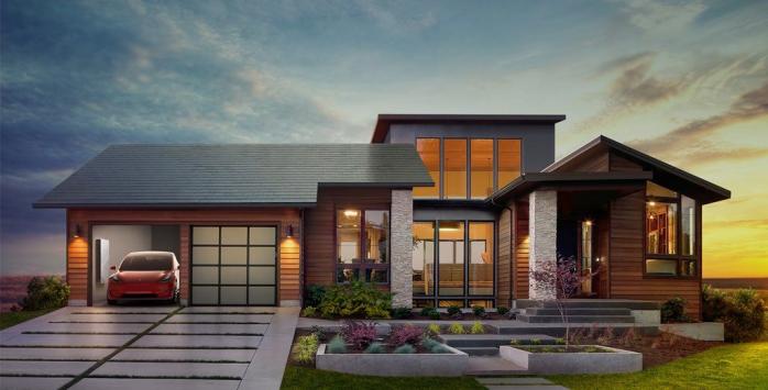 Tesla представила крышу для дома, которая конвертирует солнечную энергию