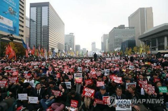 В Южной Корее прошел многотысячный митинг за отставку президента страны