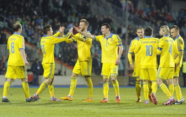 Сборная Украины вышла на второе место в отборе ЧМ −2018