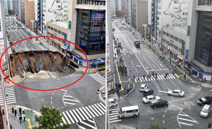 Как ликвидировать 30-метровую дорожную яму за два дня. Гениальный урок от Японии (ФОТО)
