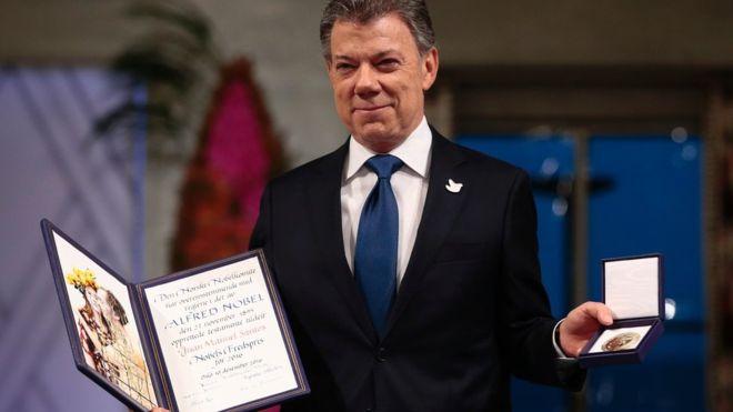 Колумбійському президенту вручили Нобелівську премію миру