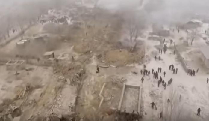 Масштабы разрушений из-за авиакатастрофы в Кыргызстане сняли с беспилотника (ВИДЕО)