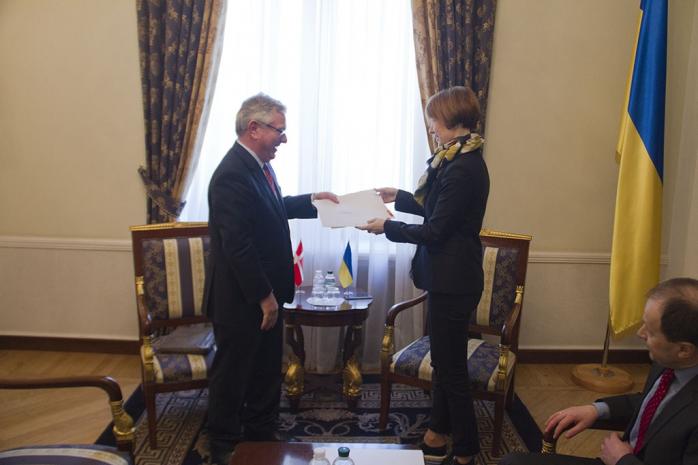 В Україну приїхав новий посол Данії