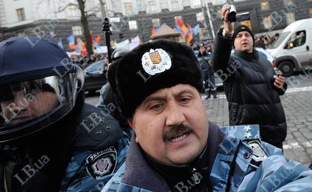 Фото LB.ua: Кусюк у Києві під час мітингу в грудні 2011 року