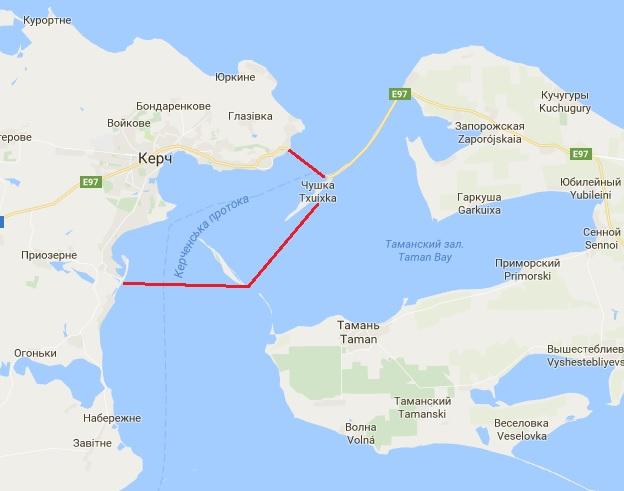 Россия заявила о намерении перекрыть Керченский пролив