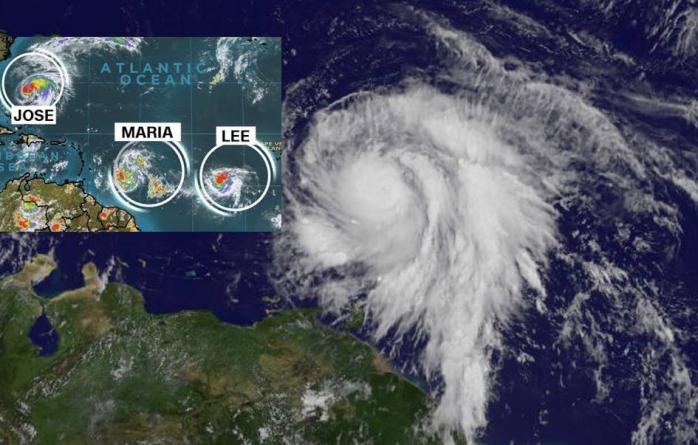 NASA показало космічне відео перетворення шторму «Марія» в ураган (ВІДЕО)