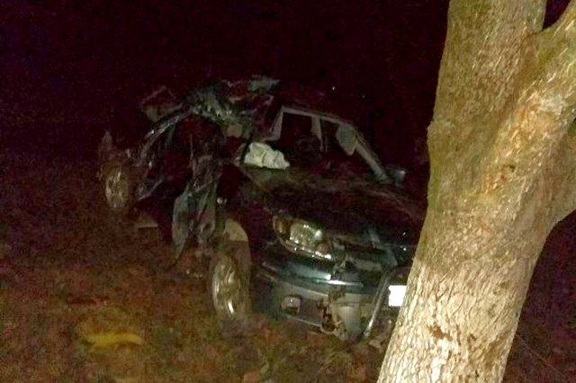 На Закарпатье разбилась группа парней: Mitsubishi влетел в дерево (ФОТО)