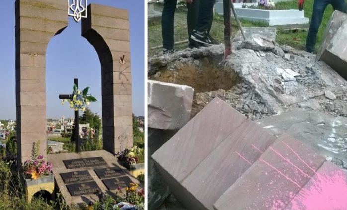 «Они служат польскому обществу»: в Польше обломками памятника воинам УПА вымостили дорогу
