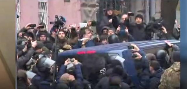 Задержание Саакашвили, фото: скрин