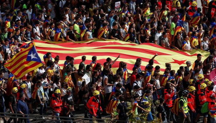 Митинг за независимость Каталонии. Фото: Reuters