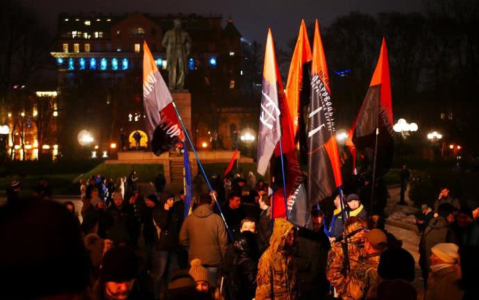 Факельное шествие в Киеве. Фото: Украинская правда